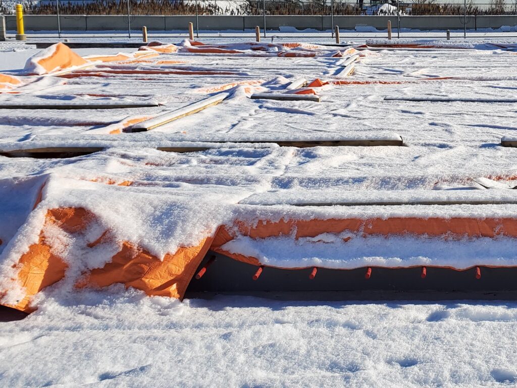 insulated concrete blankets